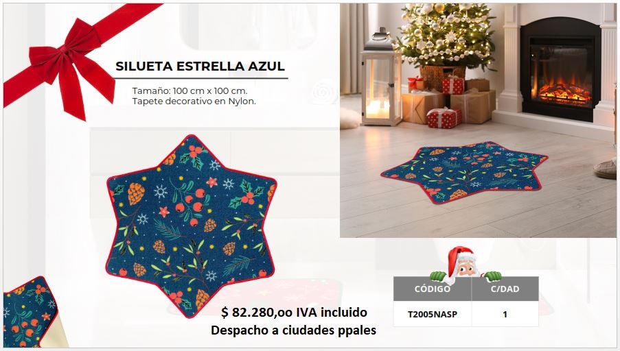 T2005 NASP - SILUETA ESTRELLA AZUL con precio
