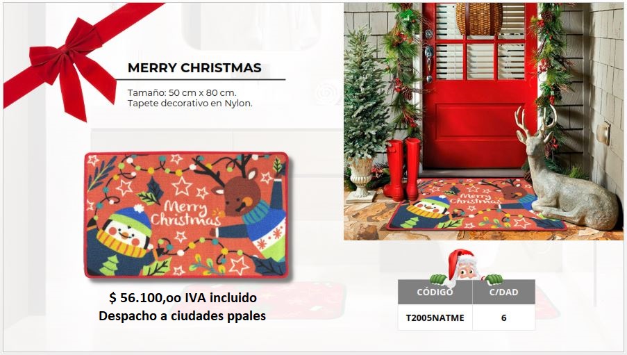 T2005NATME MERRY CHRISTMAS con precio